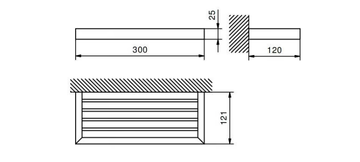 LINEA - 7654 - Bathroom wall shelf by Fantini Rubinetti - view 3